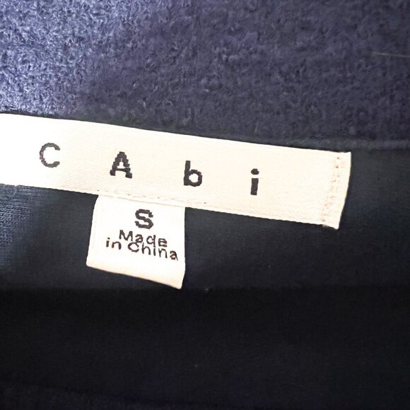 CAbi Aristocrat Coat Felted Merino Wool Blue Light Weight Women’s Sz Small #707 - Picture 4 of 11